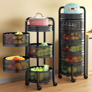 Estante giratorio de 3, 4 y 5 capas para almacenamiento de verduras o frutas - Product Image 3