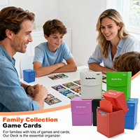 Boîte de rangement en plastique pour cartes à collectionner TCG (Pokémon/Magic) avec séparateurs, capacité 80+ ou 100+ cartes, vente en gros