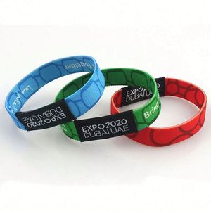 Pulseras Elásticas de Tela con Logotipo Personalizado de Moda al por Mayor de Fábrica, Poliéster - Product Image 1