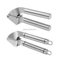Hot Selling 304 Roestvrijstalen Handmatige Crusher Trending Keuken Accessoires Tool Knoflook Dunschiller Borstel Gemberpers Voor Groenten