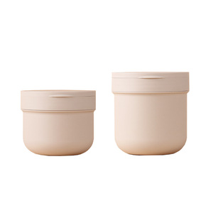 Offre Spéciale – Pots de Luxe en PP Kaki de 300 ml et 400 ml pour <span class=keywords><strong>Beurre</strong></span> Capillaire et Gommage, avec Logo <span class=keywords><strong>Personnalisé</strong></span> et Cuillère, pour Crème Visage - Product Image 5