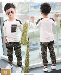 Trajes para Niños, Modelos de Primavera y Otoño, Nuevos Trajes para Niño con Capucha, Ropa de Camuflaje para Niños, Conjuntos de Dos Piezas, Ropa para Niños Grandes - Product Image 5