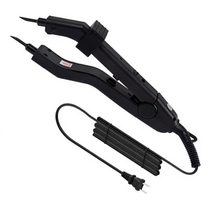 Connecteurs professionnels pour outils de fusion de kératine, plaques chauffantes ultra-minces de précision, température constante réglable, en métal pour cheveux - Product Image 1