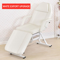 Table de massage pliable moderne de qualité supérieure en PVC avec éponge haute densité, chaise de spa de luxe pour soins du visage et tatouages, ergonomique pour salon