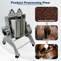 Petite machine électrique de broyage et de mélange pour la pâte de chocolat, la liqueur de cacao et les fèves de cacao, avec broyeur à meules en pierre