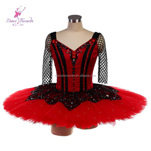 B26632 Tutú de ballet profesional negro y rojo para <span class=keywords><strong>La</strong></span> Esmeralda Variación Competencia Traje de baile <span class=keywords><strong>Tutu</strong></span> - Product Image 1
