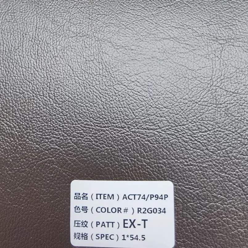 Couro Rexine de PVC para carros/motocicletas, couro reciclável em relevo à prova d'água para assentos de automóveis