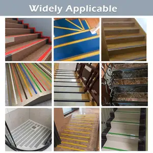 Vinyl Stair Edge Nosing Trim PVC Rubber Self Adhesive Anti-Slip Stair Treads For Indoor And Outdoor Stair Steps