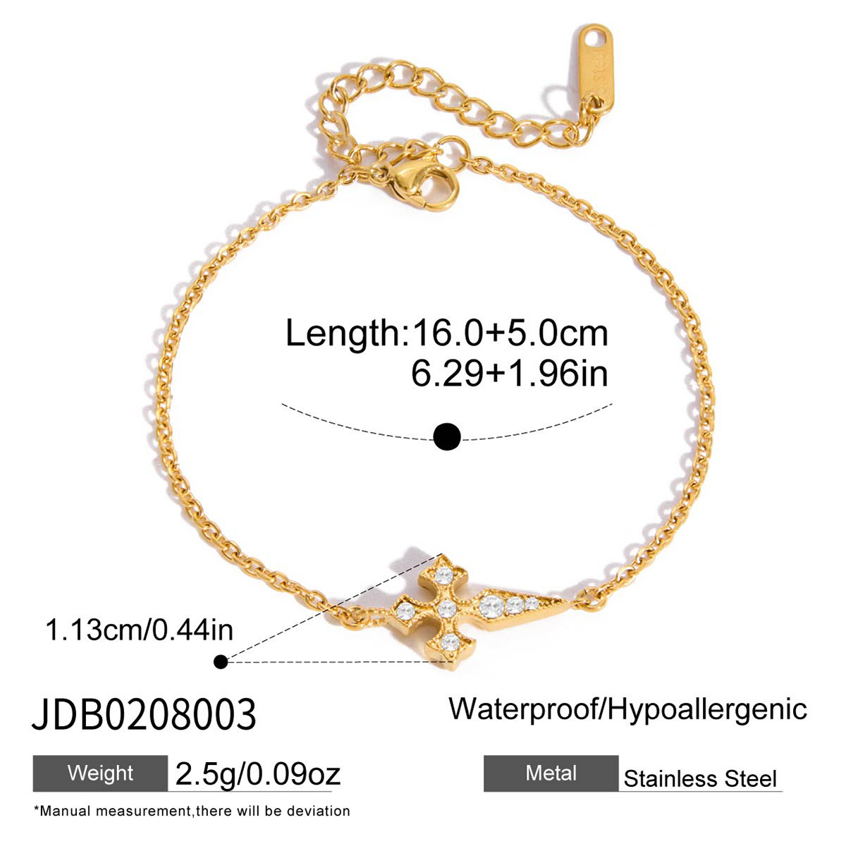 JDB0208003 (Bracelet en acier inoxydable 316) [Promotion de fin d'année]