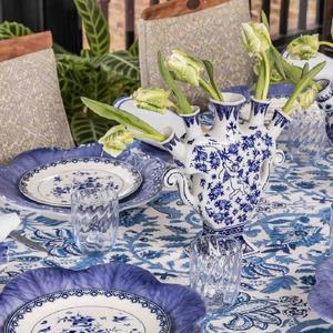 Vase en céramique bleu et blanc de <span class=keywords><strong>Delft</strong></span> avec tulipe et ange - Product Image 6