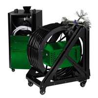 Machine de nettoyage électrique des conduits de graisse avec nettoyage à la mousse à eau chaude, rotation avant/arrière, pour restaurants, barbecues, hôtels