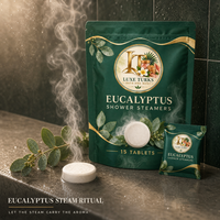 Pastilles de douche à l'eucalyptus sous marque blanche, 15 unités emballées individuellement, ensemble d'aromathérapie, vente en gros