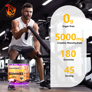 Suplemento Deportivo Premium de Alta Gama para Adultos, Apoyo al Rendimiento en Entrenamientos, Gomitas de Creatina Monohidrato - Product Image 2