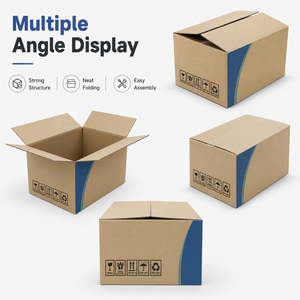 Custom Printed Shipping Carton Box Heavy Duty Corrugated Cardboard Packaging Box For Logistics Express Freight Transportation - Product Image 3
