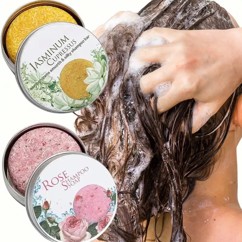 Grossisti di sapone per Shampoo organico solido vendita calda sapone fatto a mano lavorato a freddo naturale 100% puro cura dei capelli delle piante personalizza