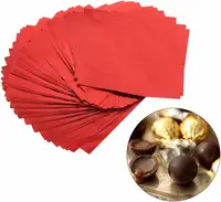 100 Pieces Candy Bar Wrappers, Gold Aluminum Foil Wrapping Paper