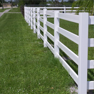 Trung Quốc Nhà sản xuất & nhà cung cấp của PVC Vinyl 4 đường sắt bài và đường sắt hàng rào an toàn hàng rào cho paddock ngựa trang trại và trang trại sử dụng - Product Image 3