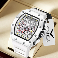 Montres de luxe pour hommes ONOLA 6826W, montres sportives étanches, chronographe, montres à quartz pour hommes, luxe