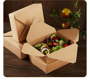 Boîtes à emporter personnalisées jetables, imperméables, de qualité alimentaire, en papier, pour hamburgers, boîtes à emporter pour restaurants - Product Image 2