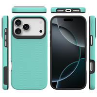 Coque texturée triangulaire fine pour iPhone 17 16 15 14 12 11 Pro Max 12 Mini, protection antidérapante de l'appareil photo, boutons indépendants, TPU PC