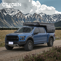 Mini-camping-car de luxe moderne et léger pour camion, à glissière escamotable, étanche, à coque rigide, pour expéditions tout-terrain, fabriqué sur mesure