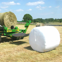 Film plastique pour enroulement de balles de foin rondes 50cmx1500m