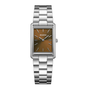 Sleek <b>Rectangular</b> 304 Stainless Steel Analog Quartz <b>Watch</b> with Stainless Steel Band Water Resistance for Versatile Everyday Use - Product Image 5