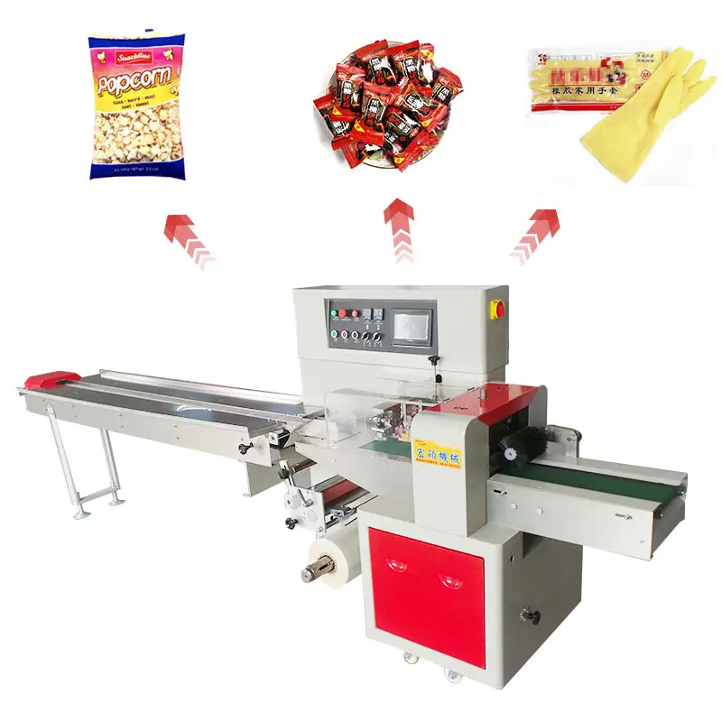 Best quality popcorn cotton candy latex gloves packing machine