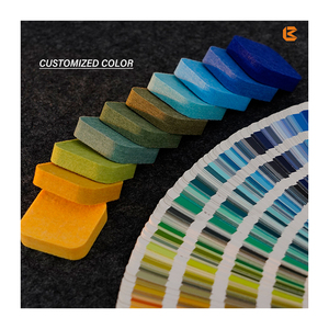 Vật liệu giảm tiếng ồn Polyester Acoustic tấm chống cháy dày cảm thấy Tấm Cách Âm Trần Tường âm thanh giải pháp - Product Image 2