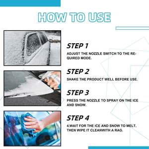 Dégivreur de pare-brise d'hiver pour <span class=keywords><strong>voiture</strong></span>, dégivreur de neige, dégivrage de la neige, protection contre le gel, 60ml - Product Image 3