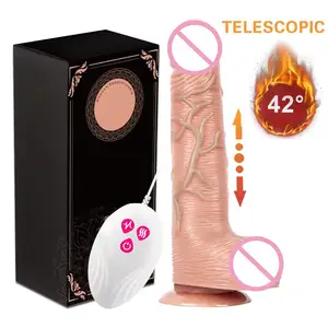 Offre Spéciale télécommande vibrateur gode télescopique gros pénis G-Spot Stimulation filaire télécommande gode télescopique pour femme