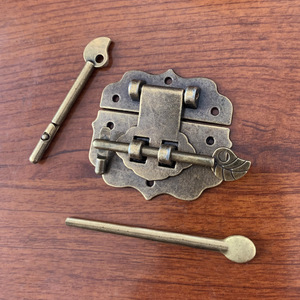 Cerradura para Muebles de Aleación de Zinc, Estilo Antiguo, Diseño Tradicional, Sin Llave, Accesorio de Ferretería Duradero - Product Image 1