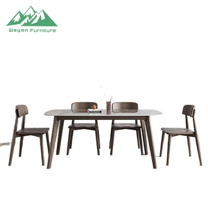 Wayon Nordic Style Kitchen Furniture Set Contemporary <strong>Dining</strong> <strong>Table</strong> with Chairs for Apartment Hotel - Product Image 5