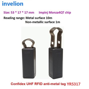 Tuyệt vời 1-5m cao chịu mài mòn ABS UHF RFID Chống kim loại confidex <span class=keywords><strong>tag</strong></span> Impinj MONZA 4QT chip cho kho theo dõi quản lý - Product Image 5