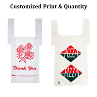 Sac alimentaire à emporter en plastique durable et écologique de haute qualité avec fermeture latérale pour pizza et gâteaux, tailles personnalisées