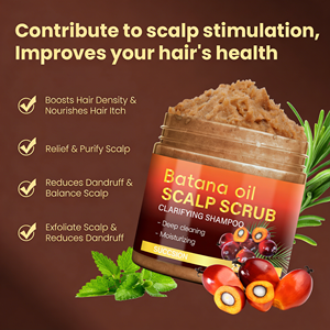 <span class=keywords><strong>Exfoliante</strong></span> Capilar de Aceite de Batana de Marca Privada SUCCSION OEM, Champú Orgánico para Exfoliar el Cabello, Limpieza Profunda con Cepillo de Masaje - Product Image 4