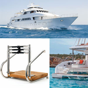Yacht <span class=keywords><strong>en</strong></span> acier inoxydable de haute qualité avec mains courantes plate-forme de <span class=keywords><strong>piscine</strong></span> échelle de bateau marin télescopique - Product Image 6