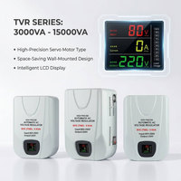 Estabilizador AVR SZDQ TVR 220V 0.5kVA 1kVA 2kVA 3kVA 5kVA Monofásico 6kA MCB 100% Cobre Servo ±3% para Aire Acondicionado y Refrigerador Doméstico