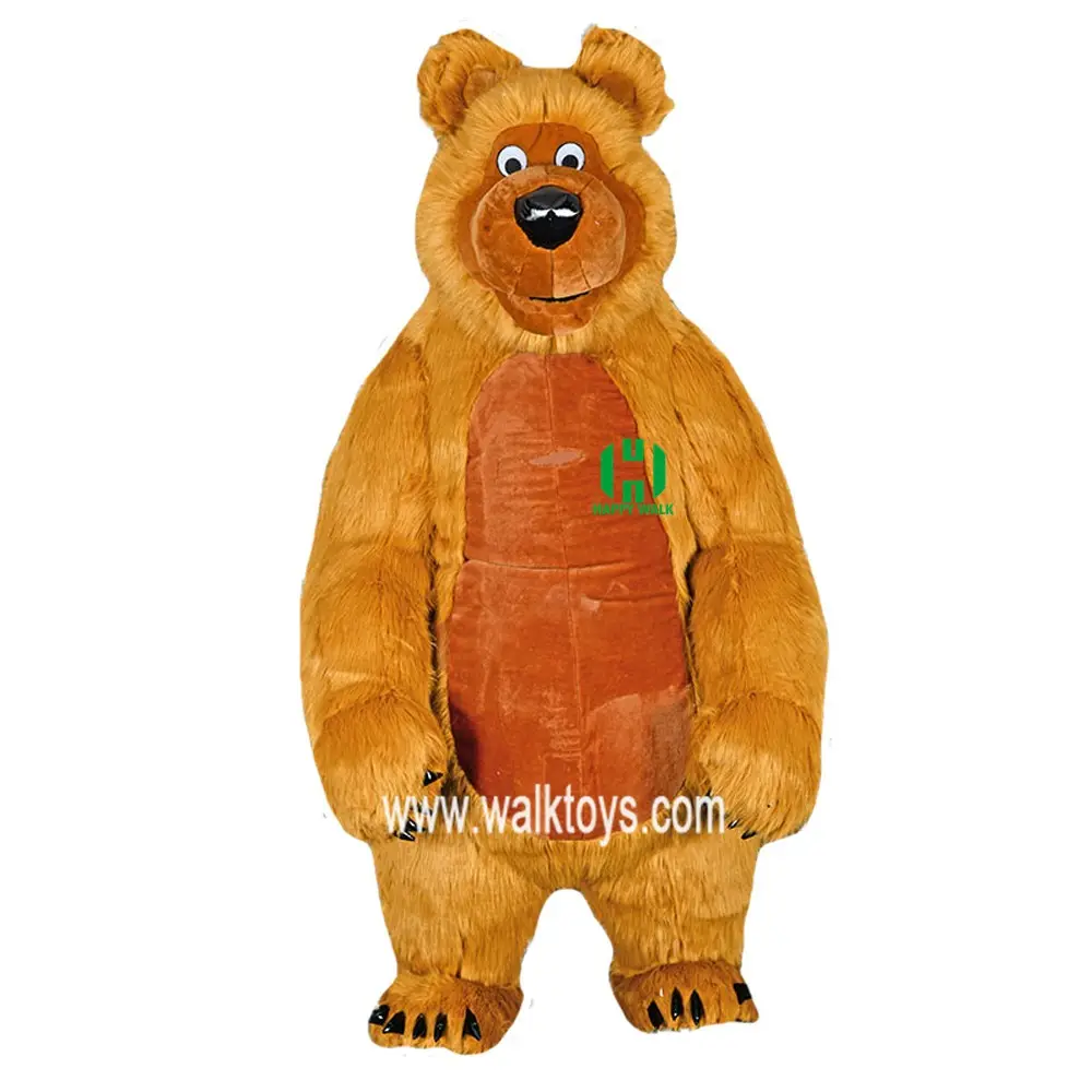 Guangzhou Wholesale custom Inflatable mascot Costumes walking cartoon Masha bear For Party Event