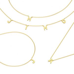 Perfect Statement 18K Gold Plated Charm <b>Silver</b> 925 Personalised Customized Name Letter <b>Initial</b> Fine Fashion Jewelry <b>Necklaces</b> - Product Image 3