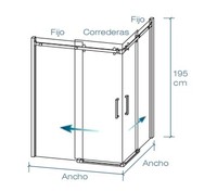 Porte coulissante d'isolation de douche en verre solide et pratique de haute qualité pour salle de bain