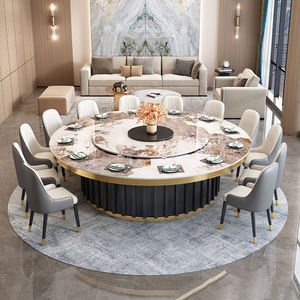 <span class=keywords><strong>Table</strong></span> ronde de luxe avec plateau tournant, <span class=keywords><strong>table</strong></span> à <span class=keywords><strong>manger</strong></span> en marbre pour 12 à <span class=keywords><strong>20</strong></span> <span class=keywords><strong>personnes</strong></span>, <span class=keywords><strong>table</strong></span> de banquet d'hôtel, <span class=keywords><strong>table</strong></span> ronde commerciale avec chaises - Product Image 1