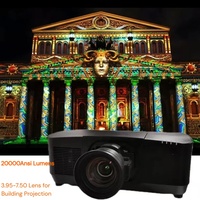 Proyector Láser de Mapeo 3D de 20000 Lúmenes con Lente de 0.38 para Proyección en Edificios, Grandes Espacios Exteriores