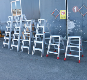 Moderno 3.3m argento scala pieghevole in alluminio doppio lato per uso domestico <span class=keywords><strong>Pulete</strong></span> - Product Image 6