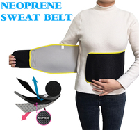 Gimnasio Térmico Sudor Absorbente Cintura Entrenador Fajas Vientre Banda Estómago Envoltura Sauna Cinturón para Mujeres y Hombres