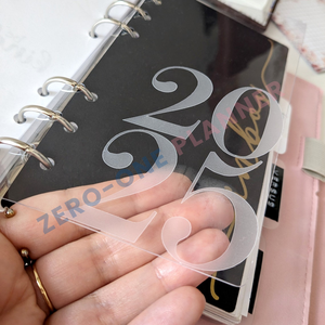 Custom Plastic A4 <strong>A5</strong> A6 A7 <strong>Dividers</strong> 6 Tab Index Insert Pages for Loose-leaf Planner Budget Organizer <strong>Notebook</strong> - Product Image 4