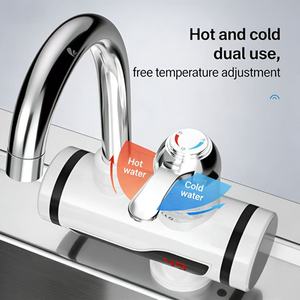 Calentador <span class=keywords><strong>de</strong></span> Agua Eléctrico Instantáneo sin Tanque para Cocina, 3 Segundos, Temperatura Ajustable, Agua Caliente/Fría, Pantalla LED, Un Solo Orificio - Product Image 5