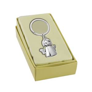 Portachiavi 3D a Forma di Angelo, Alla Moda, Vintage, con Moschettone in Metallo e Lega, Logo Personalizzato, Cristallo per Auto e Bagagli, in Lega di Zinco - Product Image 2