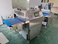 Machine automatique en acier inoxydable pour le recouvrement de crème et de confiture sur gâteaux et rouleaux suisses