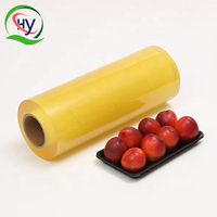 Aangepaste Goede Rekbare Jumbo Rol PVC Cling Film Voedselveilige Verpakkingsfolie voor Fruit